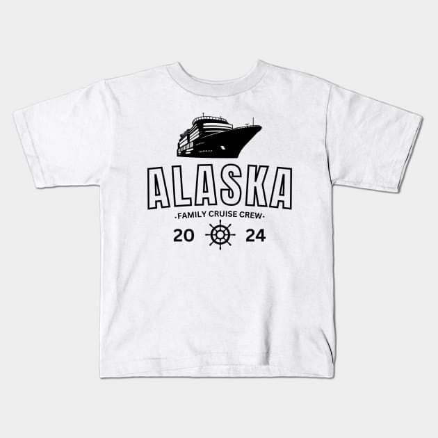 Family Cruise Trip To Alaska 2024 Kids T-Shirt by TreSiameseTee